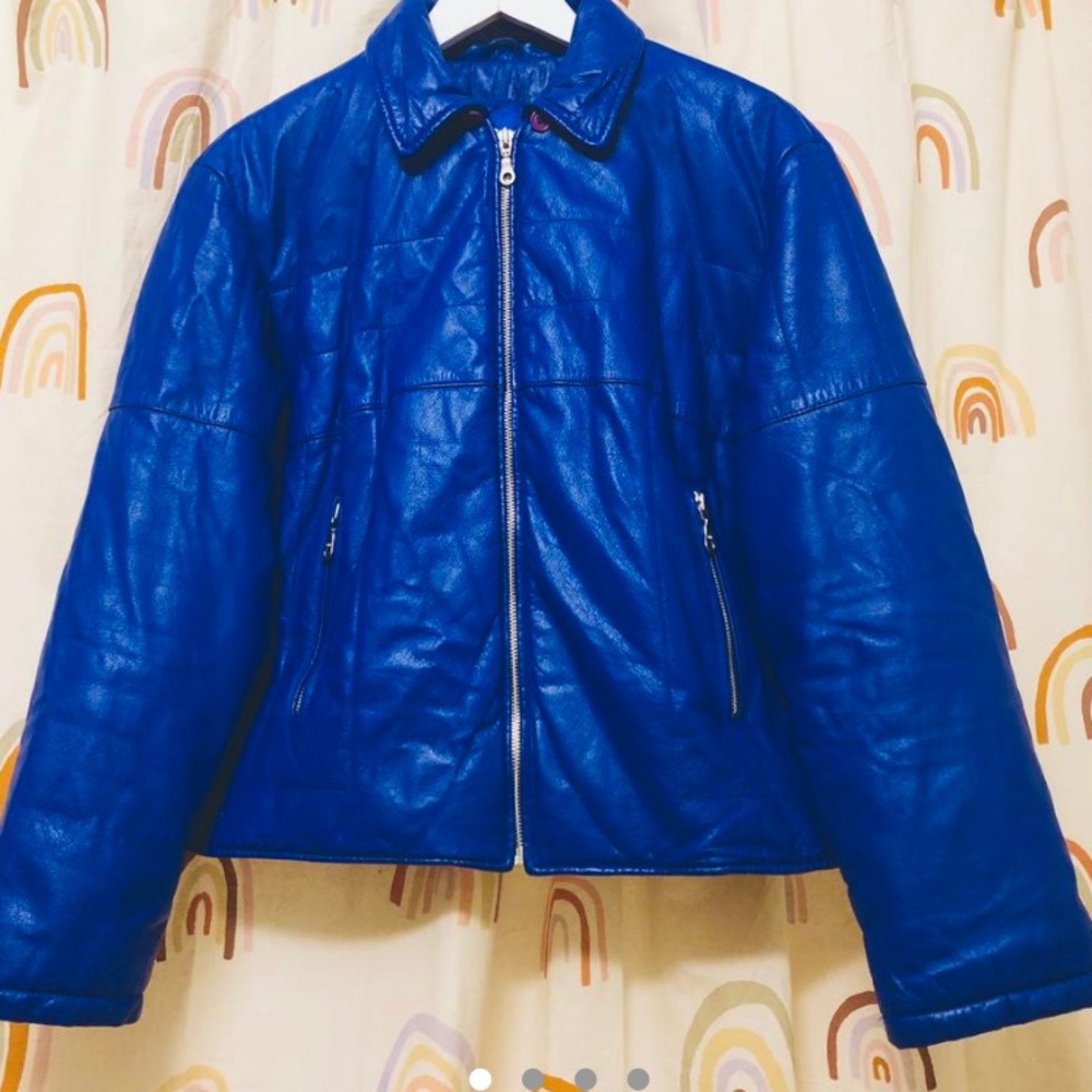Wilson’s Leather Blue Bomber Jacket
